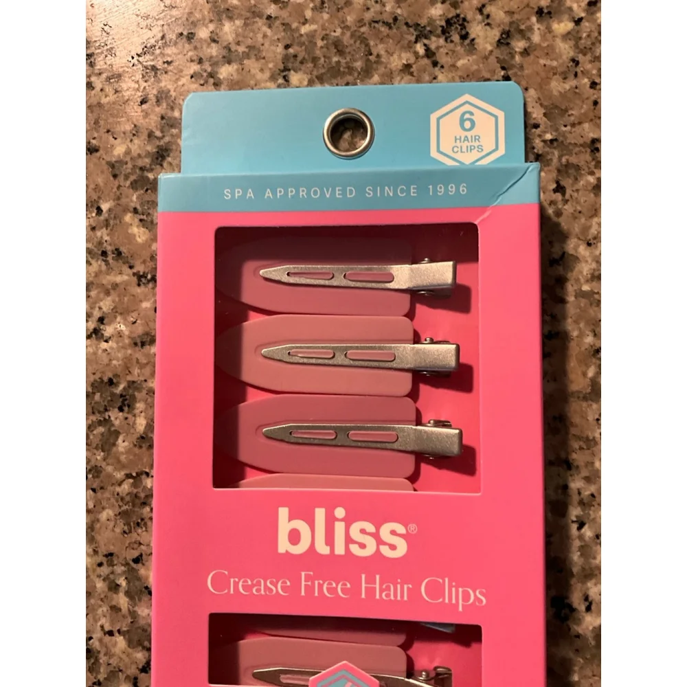 6-pack of Bliss Crease Free Hair Clips